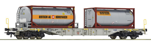Roco 77340 - H0 Containertragwagen AAE + Bertschi der SBB; Ep. VI